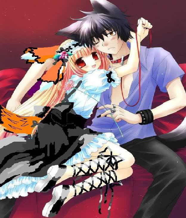 Anime Wolf Couple Photo by satansangel1231 | Photobucket