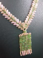 Green and Orange Necklace Variation