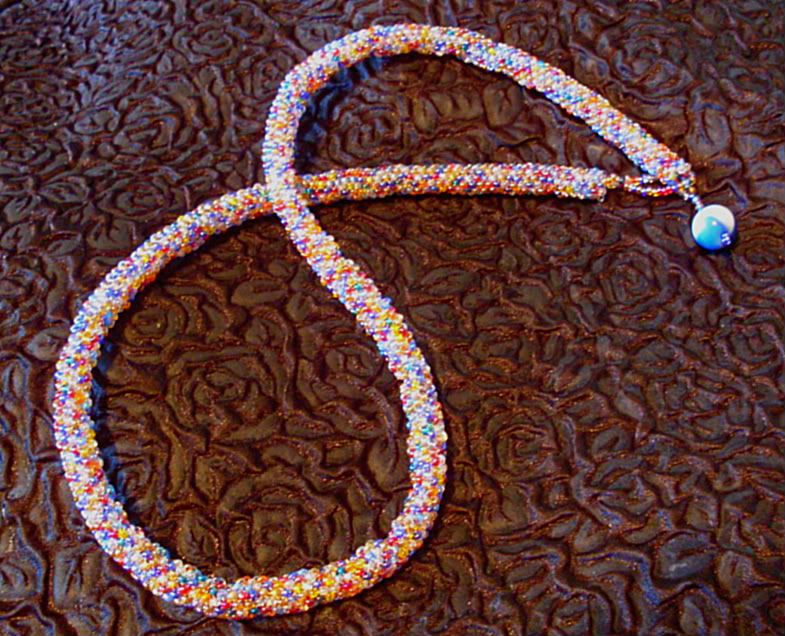 Iris Bead Mixture Necklace