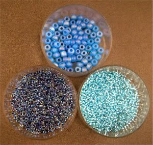 Blue Seed Beads