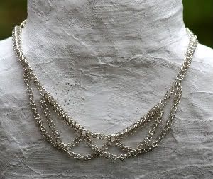 Loops Chainmaille Necklace - SilverLinedDesigns