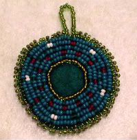 Beaded Christmas Wreath