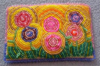 Freeform Flowers Bead Embroidery