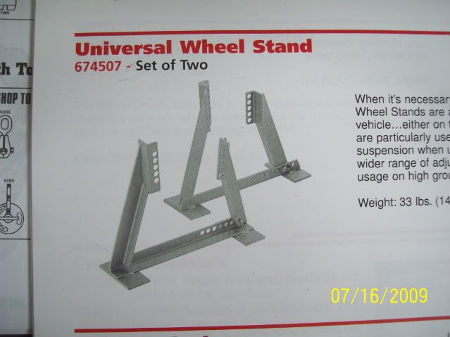 Wheel Stands - Set of 2 - Chief Style, for frame machines Compare to Chief  part # 674507