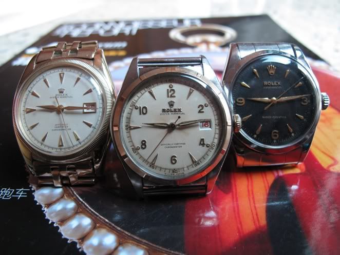 and my another trios of rolex big bubbleback .