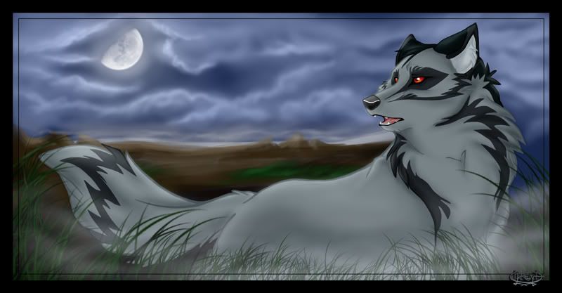 ____Calling_____by_Chireiya.jpg anime black wolf image by WolfCryChan