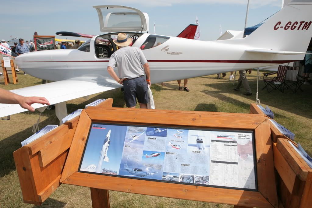 A Glasair on the ground at the show