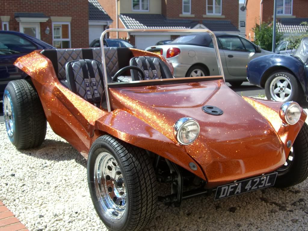 Orange Metal Flake Sidewinder Beach Buggy for Sale VW Forum VZi