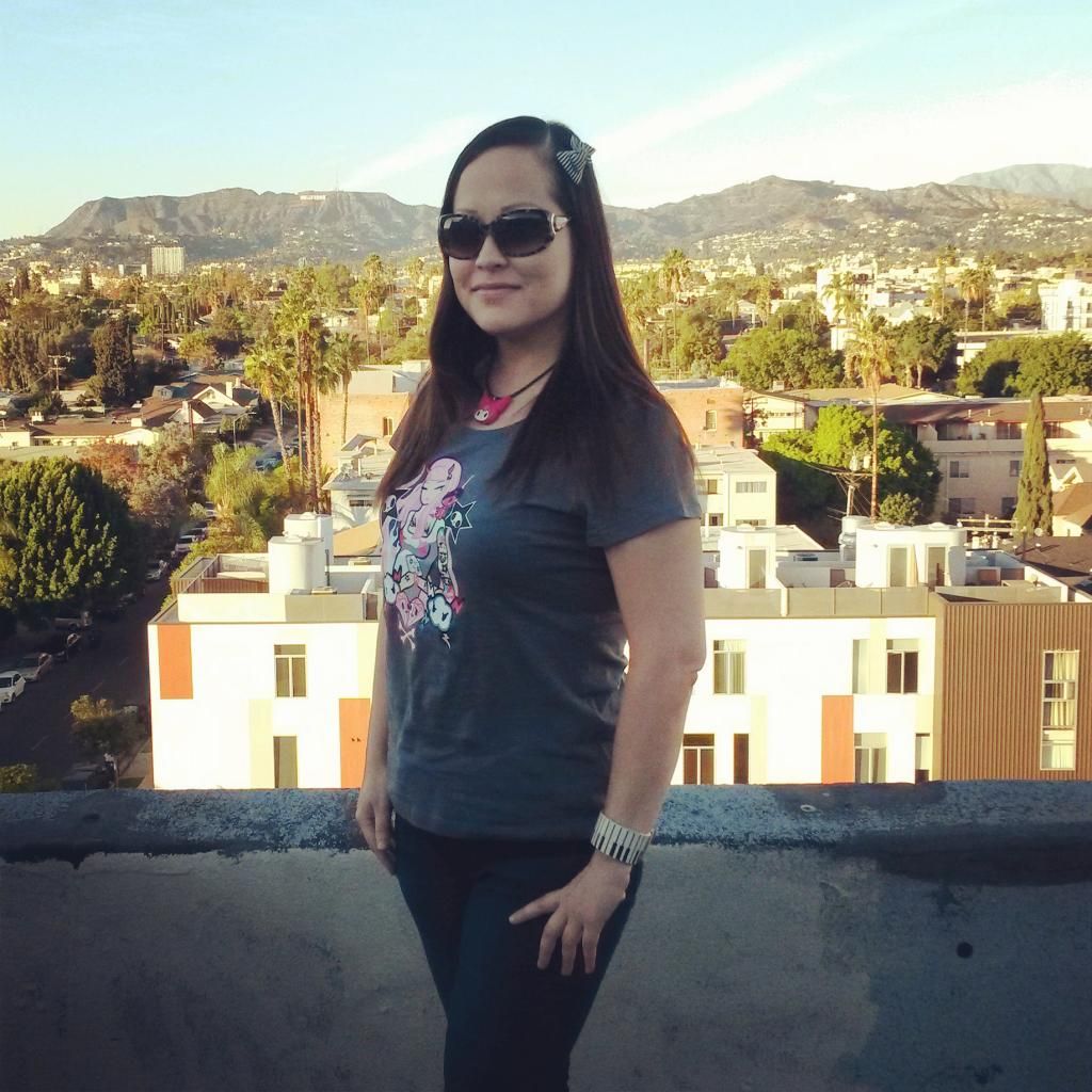 Cherry Teresa, rooftop pic, Los Angeles, Nov 2014