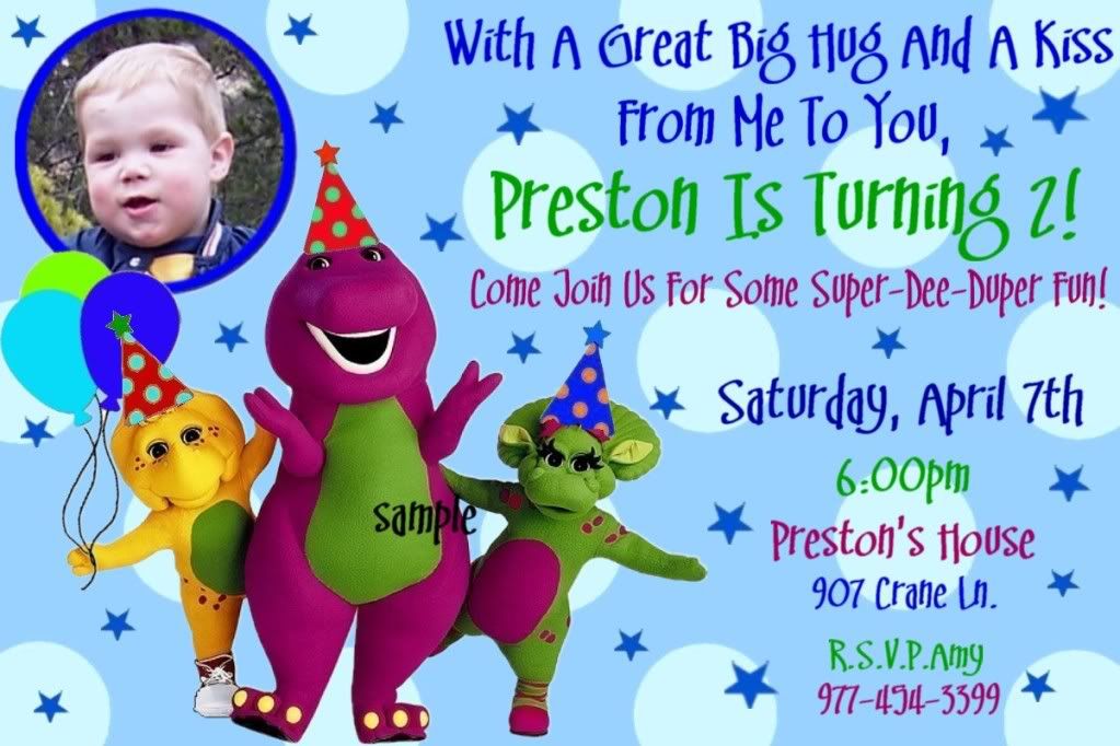 Barney Birthday Party