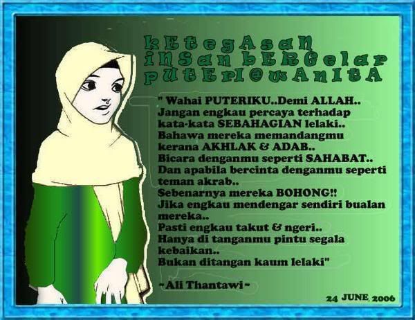 Kartun Muslimah Sedih