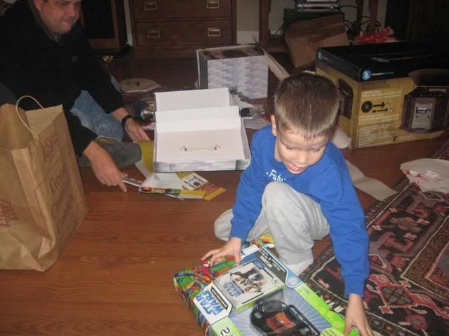 Christmas,opening presents