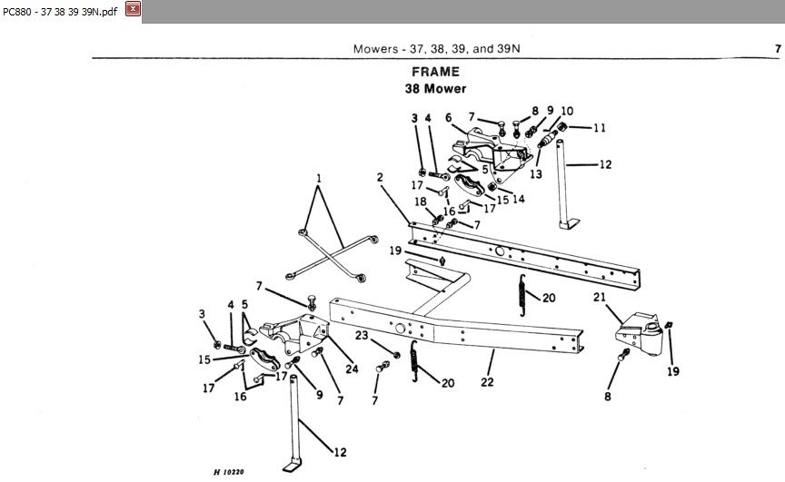 Operators Manual Parts Catalog Set For John Deere 37 38 39 Mower Sickle Bar  Hay