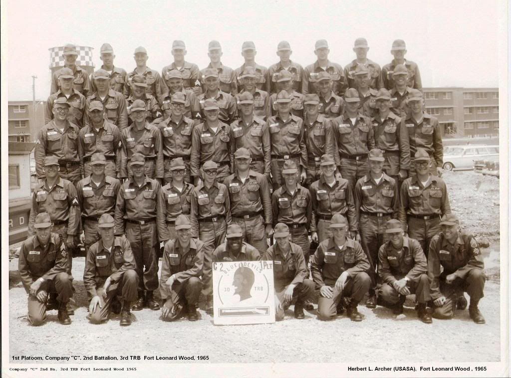 U.S. Army Basic Training Picture,BCT, C23, Blue Devils, 1965, Fort