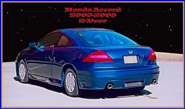 2003-2004 Honda accord ground effects #2