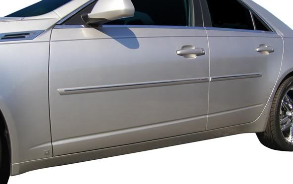 Cadillac CTS Body Side Molding w/ Chome Lining