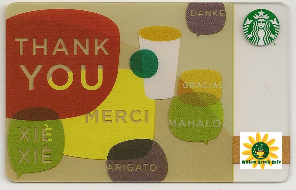 Starbucks Gift Card Thank You Collectable eBay