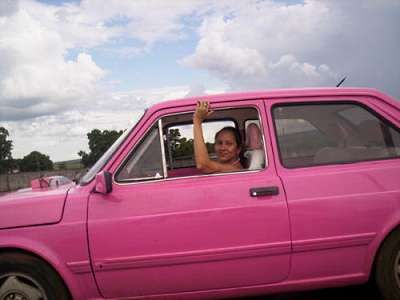 Carros menos roubados - cor-de-rosa
