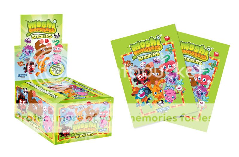 10 Moshi Monsters Collectible Sticker Packets Mash Up Moshlings Scrap ...