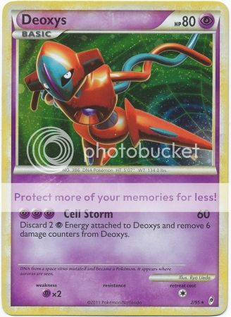 Deoxys Holo Rare Pokemon Card Call of Legends 2/95  