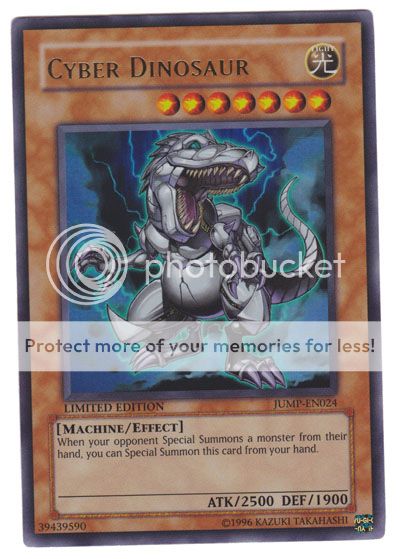 Cyber Dinosaur Yugioh Card Ultra RARE Jump EN024