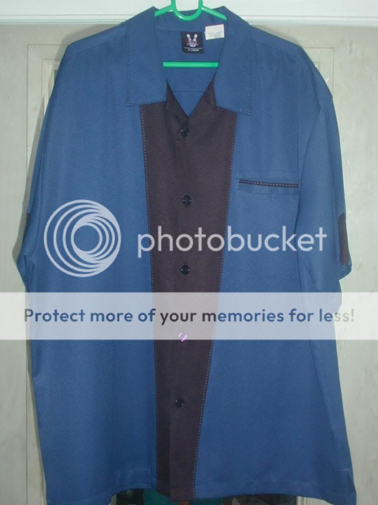 HILTON Retro Blue & Black with Pic Stiching BOWLING Hipster 