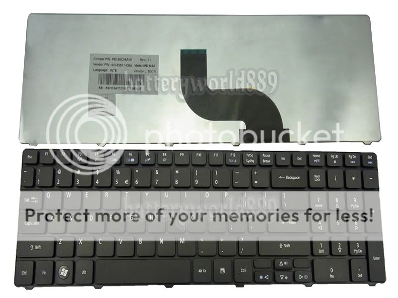   5740 5740D 5740G 5740Z 5810 5810T 5820T keyboard TECLADO US  