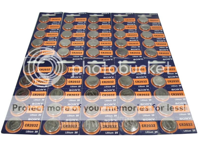 X 50pc Sony CR2032 3V Lithium Battery Button Coin Cell Batteries x 50 CR 2032