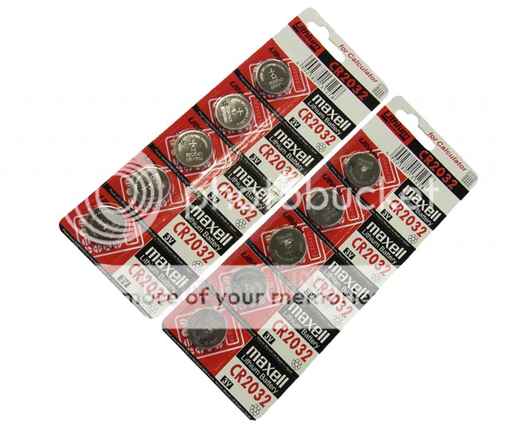 10pc Genuine Maxell CR2032 2032 3V Lithium Button Coin Cells Batteries Battery