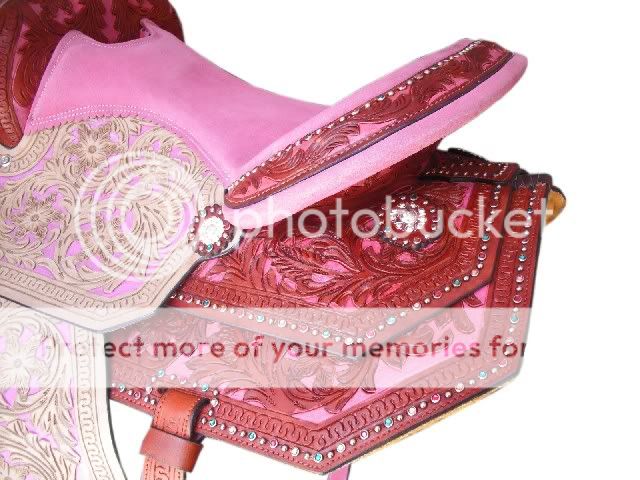 Westernsattel Showsattel Traum in pink mit Strass