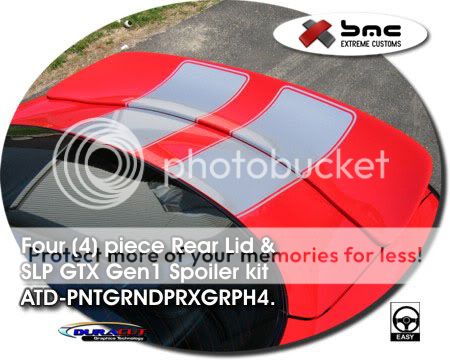 Pontiac Grand Prix: Rear Lid w/ SLP GTX Gen1 Rear Spoiler