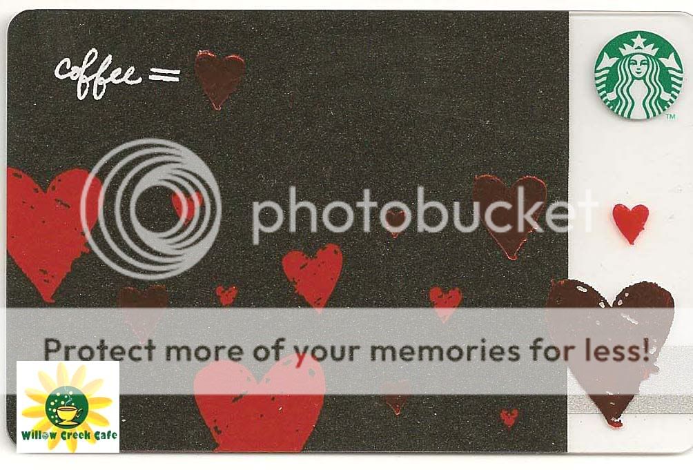 Starbucks Gift Card   Coffee = Love   Valentines 2012   NWT  
